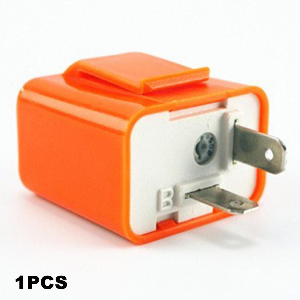 Relé Intermitente LED Electrónico de 2 Pines Velocidad Ajustable Señal de Giro Destello Rápido Nuevo