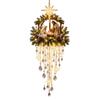 2D Flat Christmas Decoration with String Lights for Holiday Display, Batteries Not Included