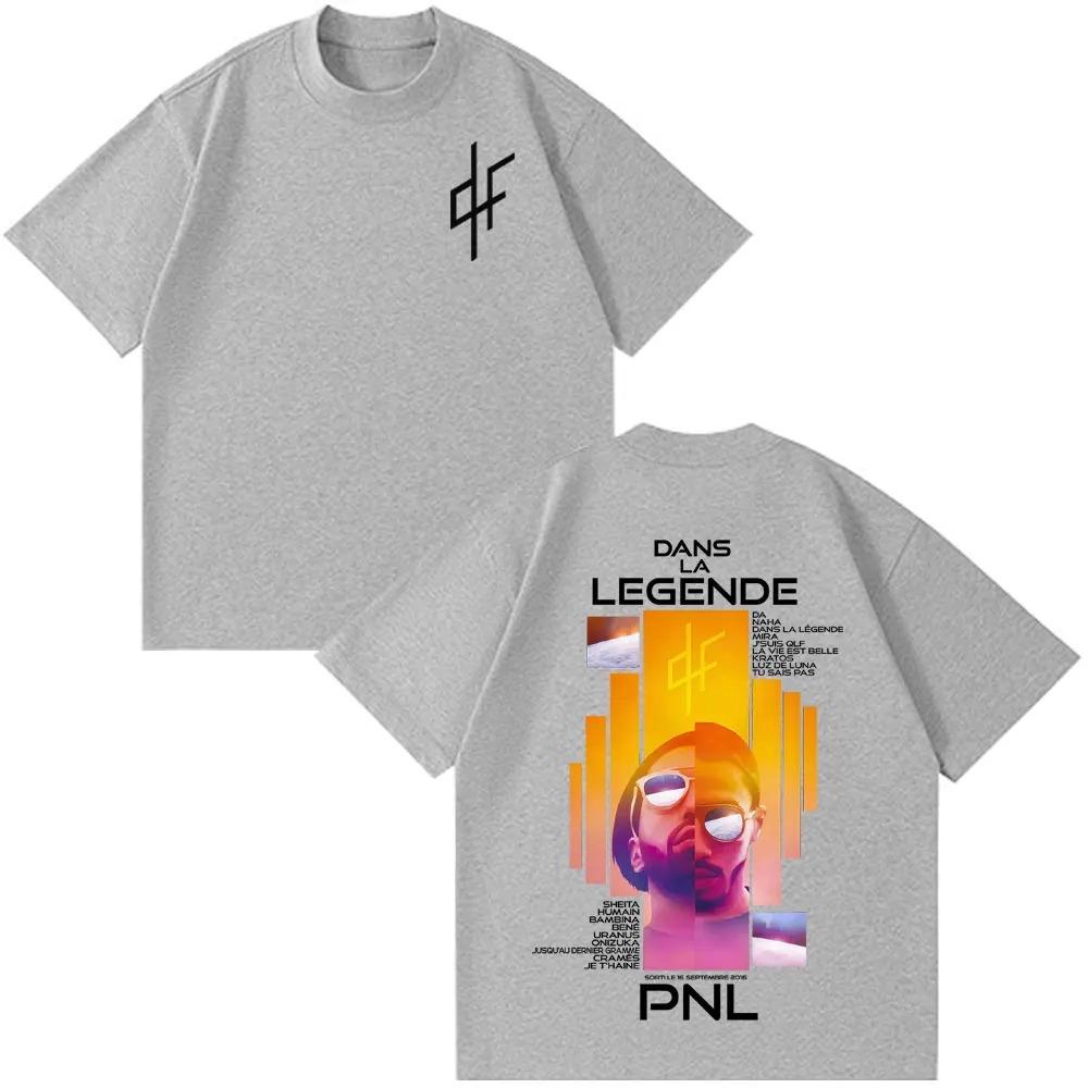 Französischer Rapper PNL Le Monde Chico Album Grafik T-Shirt Unisex Hip Hop Locker Hohe Qualität Lässig Damen und Unisex T-Shirt