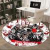 Horror Movie Characters,Halloween Horror Icons Chair Mat Round Rug Office Carpet, Non Slip, Suitable for Living Rooms, Bedrooms,Decor1205839a