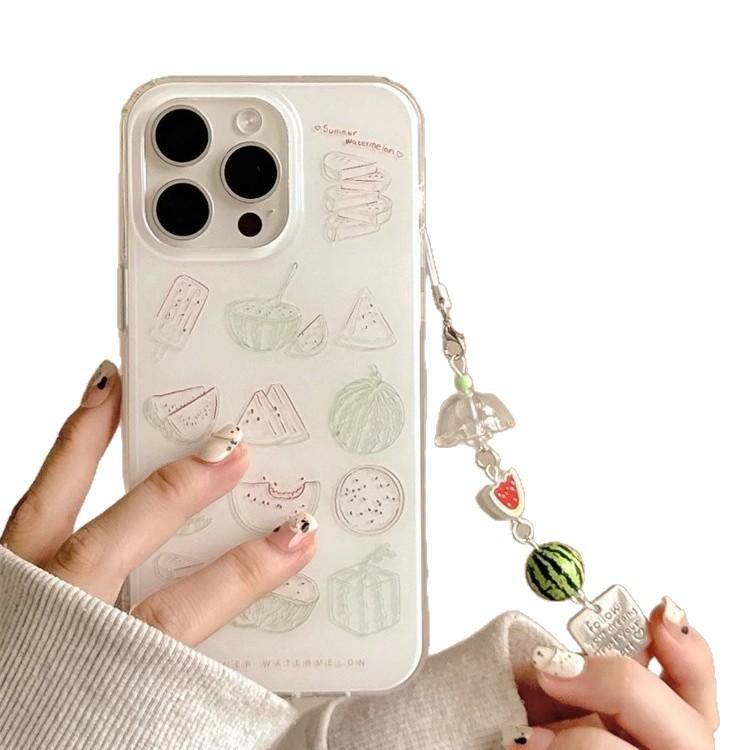 Single Layer Sketch Watermelon for Apple16promax Mobile Phone Case15 for IPhone14 Protective Case13imd12