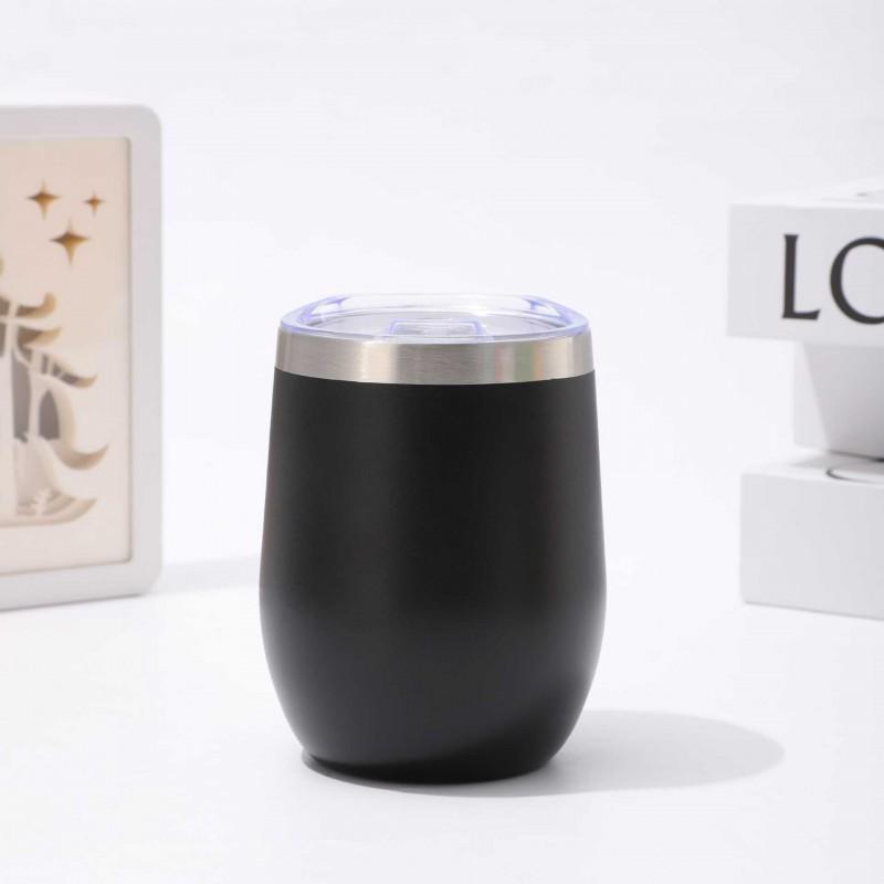12oz Vacuum Insulated Stainless Steel Mini Egg Cup Travel Mug Wine Coffee Tea - Leakproof Portable In 8 Colors