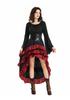 Abito Corsetto Arricciato Gonna Pirata - Costume Medievale di Halloween, Personalizzabile