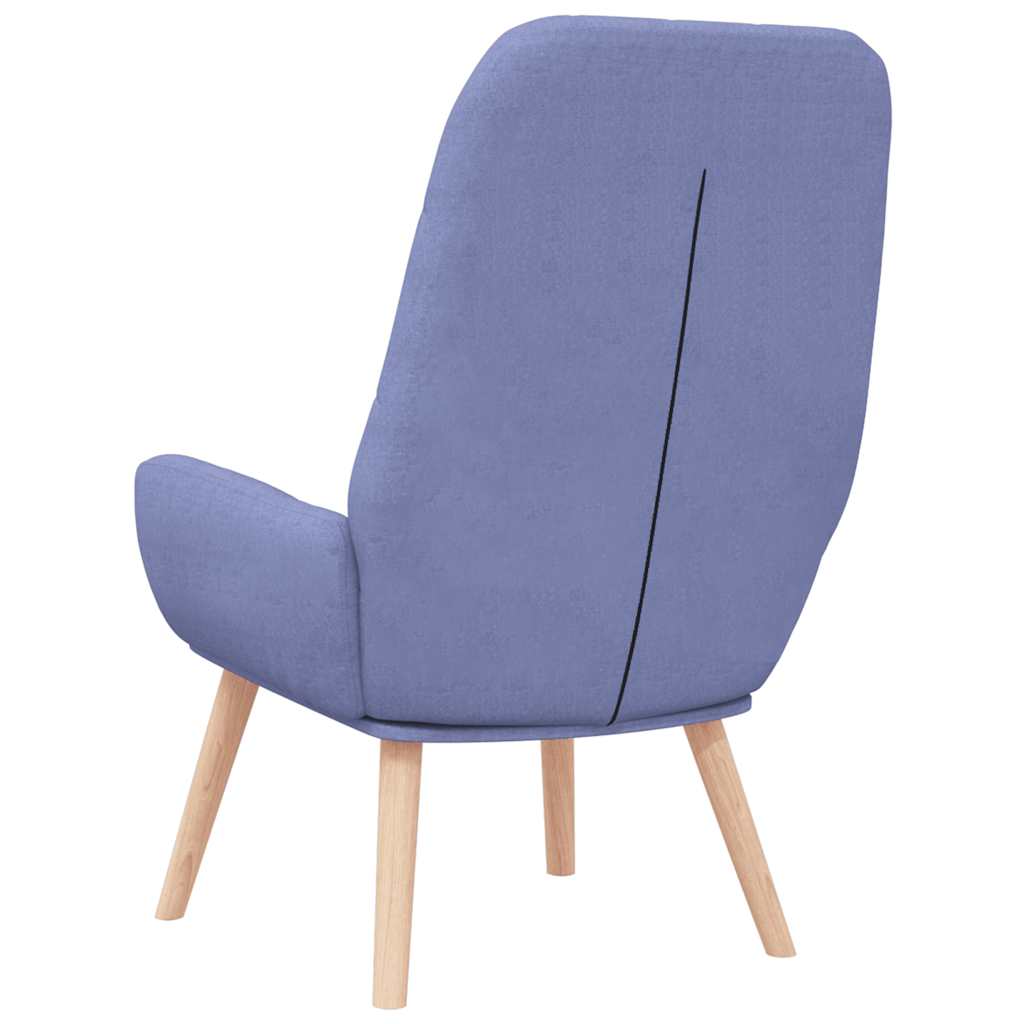 Relax Armchair In Denim Blue Fabric
