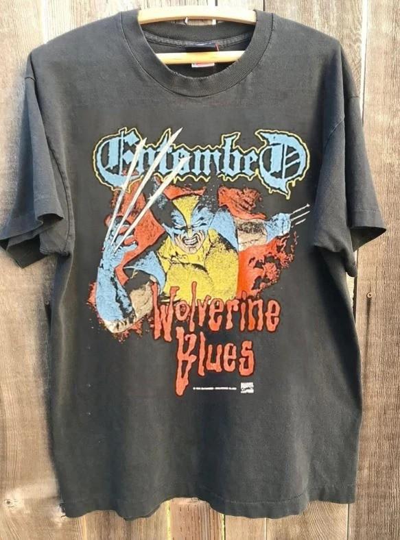 Entombed Wolverine Blues 1993 Charcoal Remake Design Unisex T shirt NH24857 Unisex T-Shirt XXL