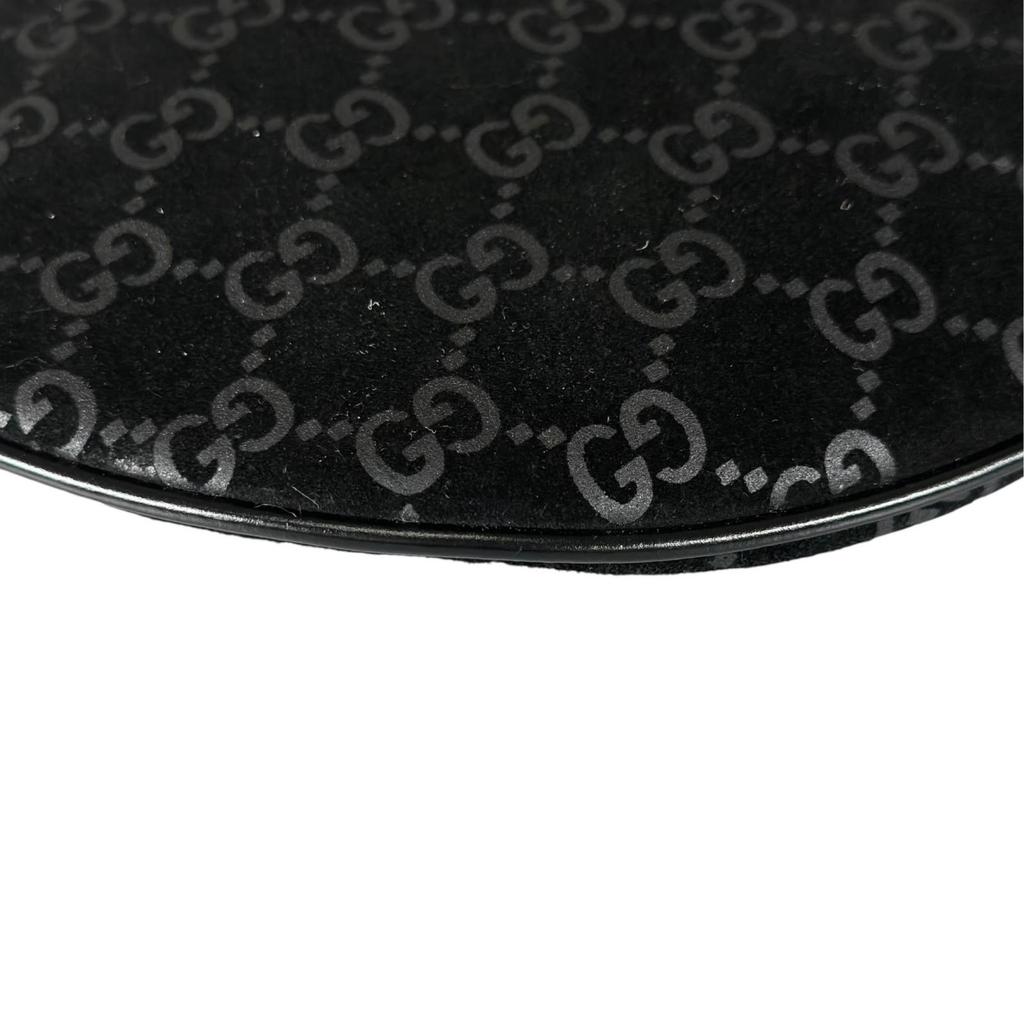 Gucci Shoulder Bag Black Women GG Pattern Used