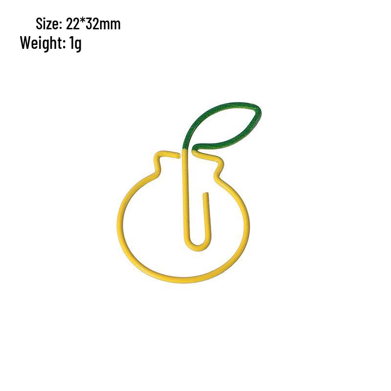 Two-Tone Irregular Metal Paper Clips for Office and Bookmarks