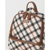 Daks Brown House Check Fabric Backpack Dcba0e635w2