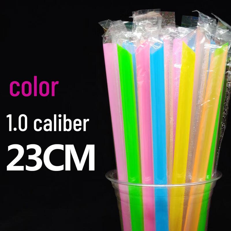 ZISIZ Extra Thick Colorful Bubble Tea Straws