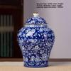 "High-End Blue & White Ceramic Tea Jar: Moisture-Proof, Sealed, Perfect for Home or Gift"
