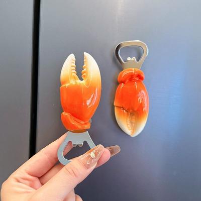 Magnetic Beer Bottle Opener Refrigerator Sticker Creative Funny Cap Opener Kitchen Gadget Home Bar Party