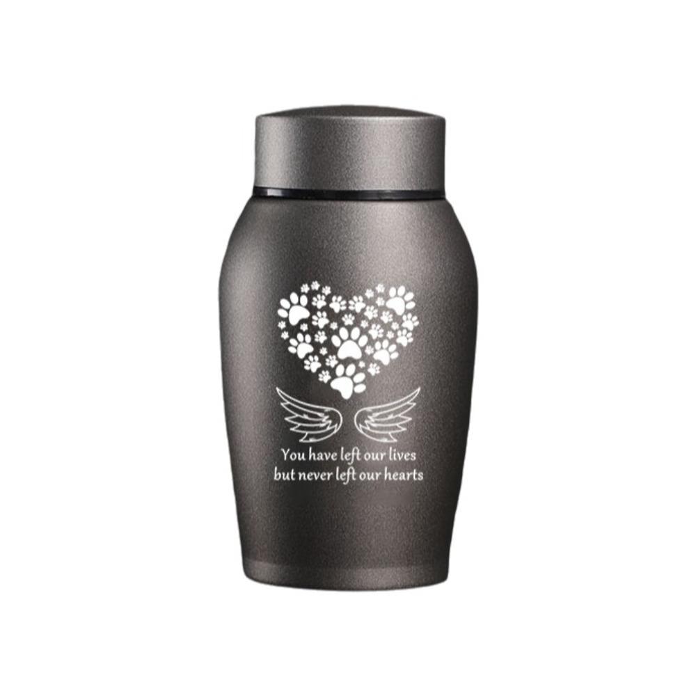 Sealed Pets Cremation Urn Pet Paw Print Dog Cat Cremation Urns Memento Burial Holder  Ashes Storage