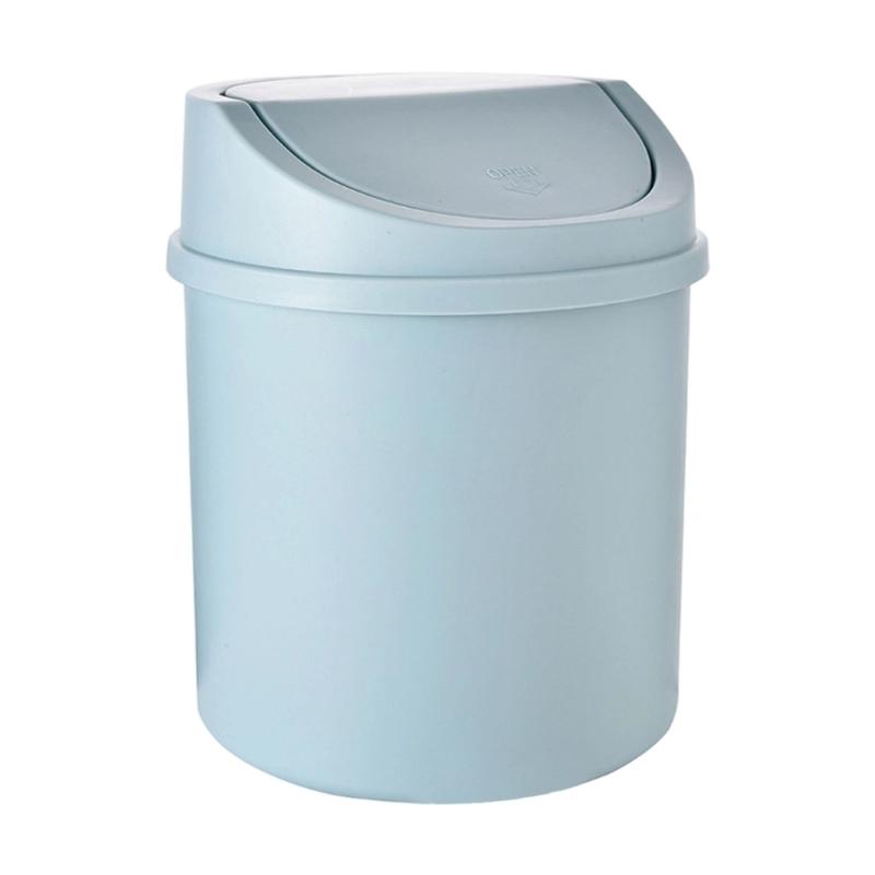 Lixeira Portátil Pequena de Mesa com Tampa sem Odor para Sala de Estar, Quarto, Escritório, Mesa de Leitura, Organização