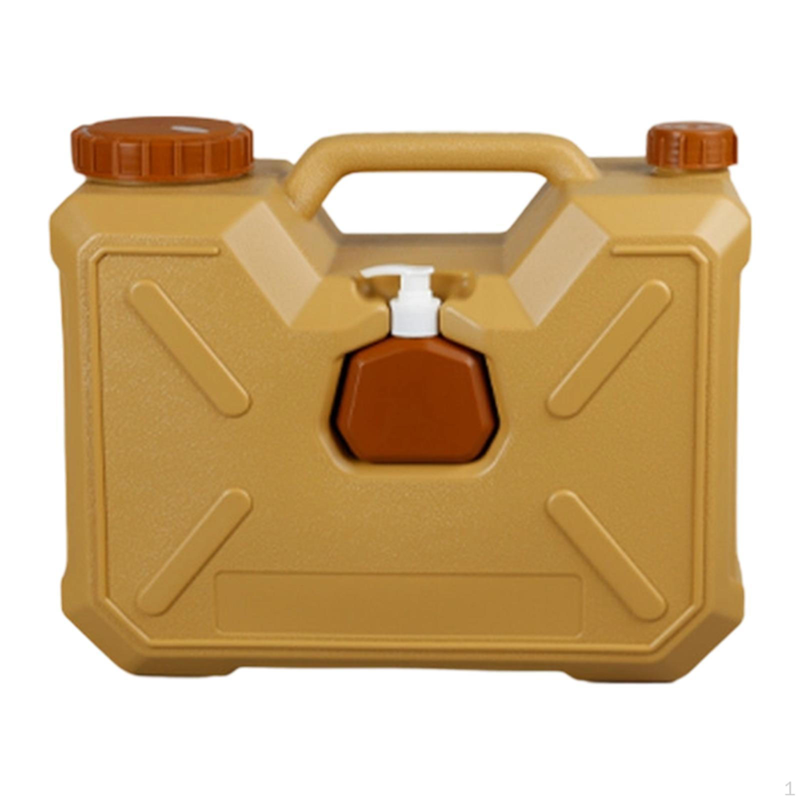 

Emergency Use Water Container with Faucet for Camping Trips 18L жёлтый