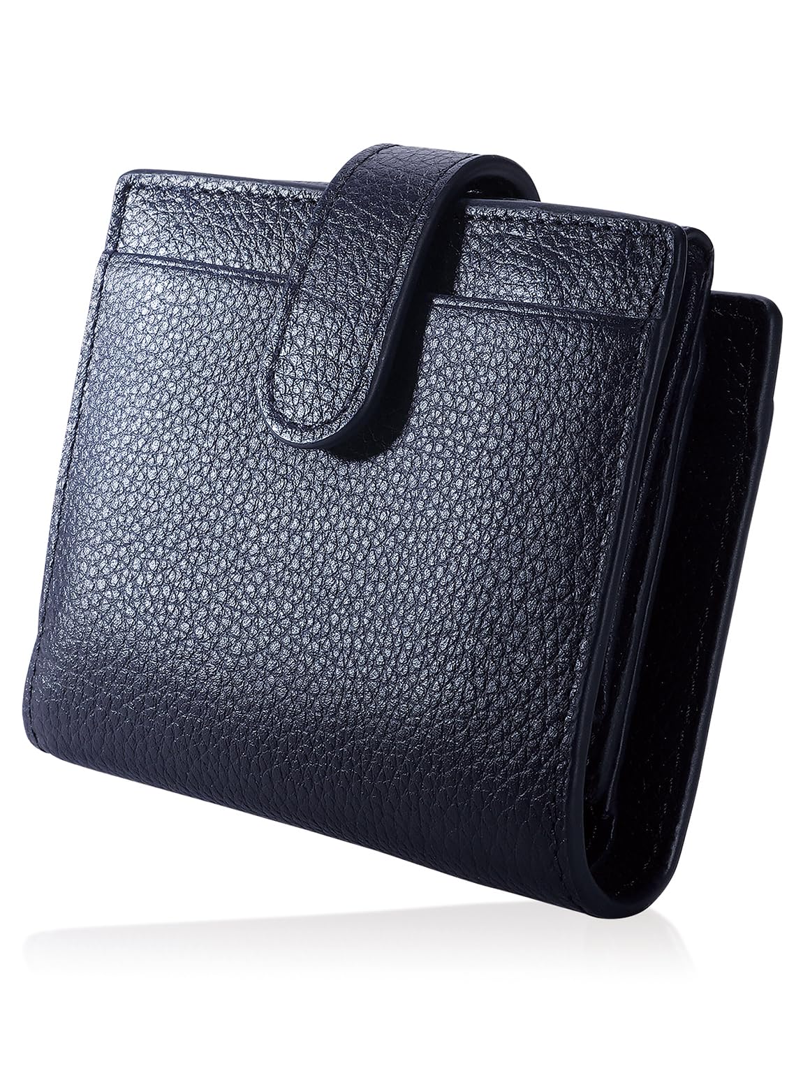 

Mini Wallet for Genuine Large Bills Will Not Box Bifold Small Skimming Block HW5 [BLUE SINCERE] Women, Leather, Capacity, Fold, Type, Wallet, Thin,