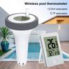 Maintenance-Free Floating Pool Thermometer Wireless Design Water Temperature Thermometer  Spa