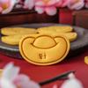 Biscuit Mold Cookie Embossing Moulds New Year Cookie Cutters Gold Ingot Shaped Plastic Material DIY Baking Accessories