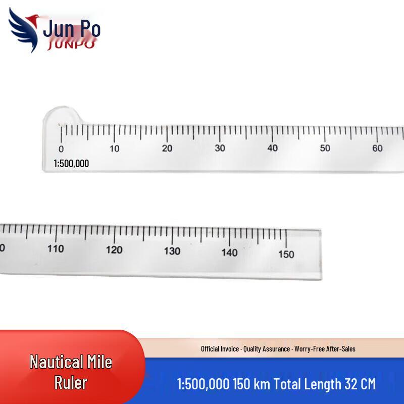 Junpo Multi-Function Map & Navigation Scale Ruler