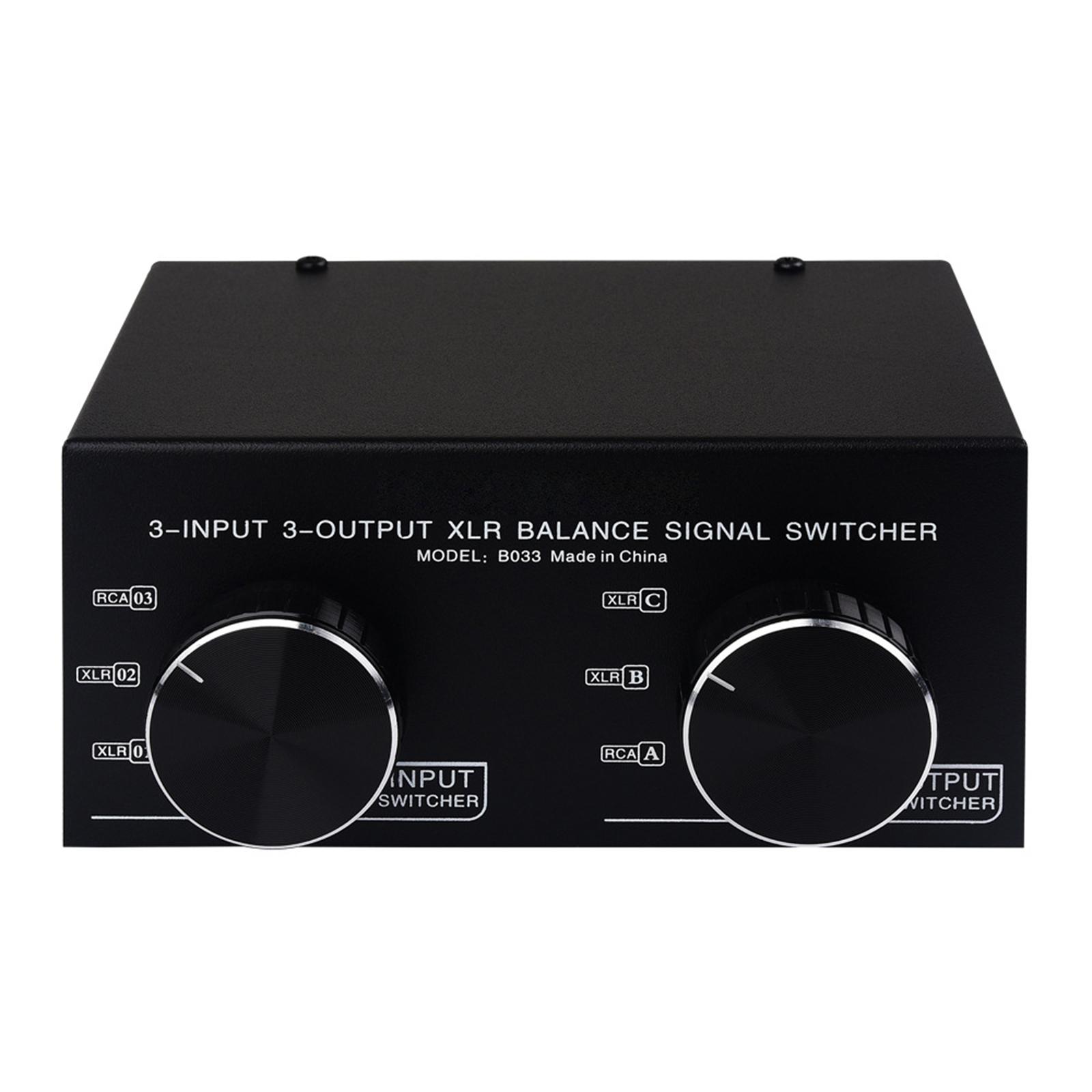 

Flexible XLR to RCA Converter 3 Inputs and 3 Outputs Fully Balanced Easy Audio Signal Switching Converter