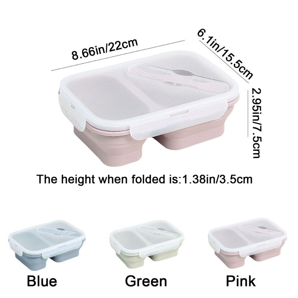 Airtight Foldable Lunch Box Large Capacity Food Storage Container Fresh Keeping Box  Camping