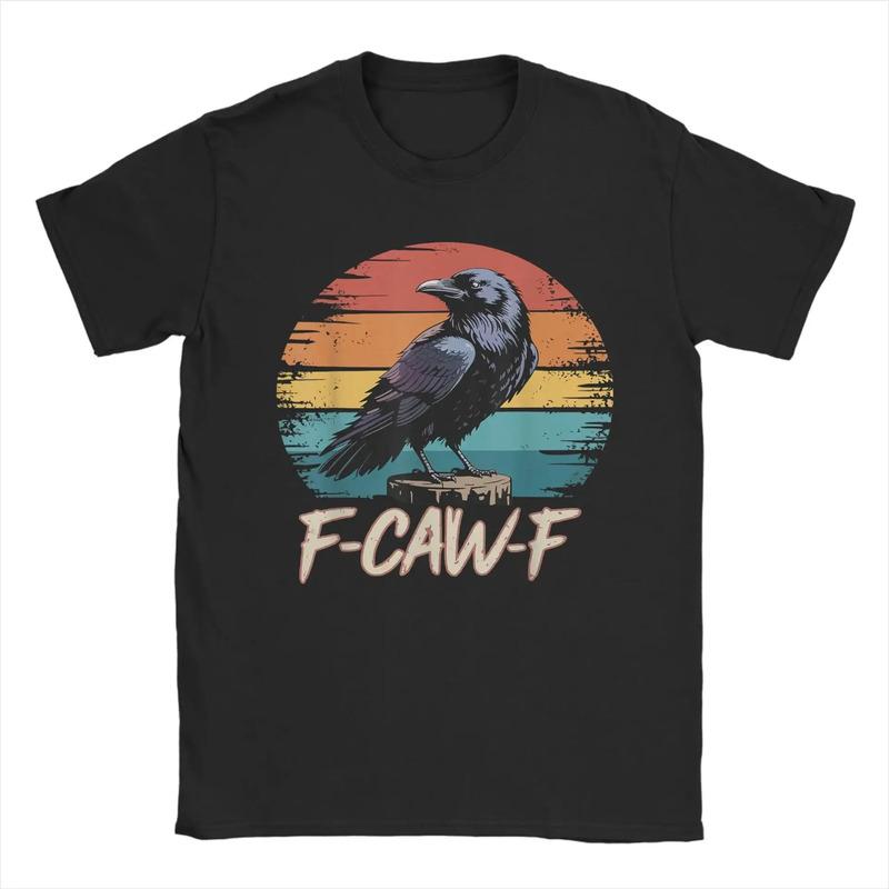 Camiseta Retro F-caw-f Para Hombre Y Mujer, Black Bird Crow S