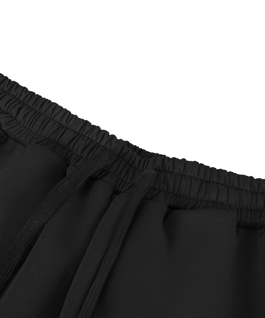 DRIX Track Line Graphic Wide Sweatpants_Black