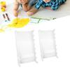 Multi-hole Makeup Brush Holder Acrylic Storage Stand Elegant Display Rack  Bedroom Decor