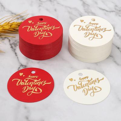 Paper Cards Red Hang Tag Gift Bags Wedding Packaging Supplies For DIY Crafts Gift Packaging Party Supplies