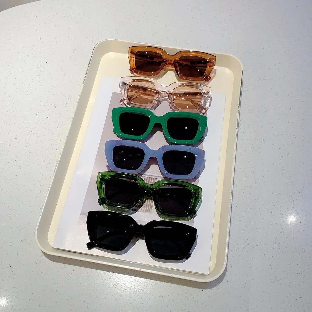 Vintage Square Sunglasses Women  New in Stylish Candy Color Shades Ins Trendy Fashion Brand Korean Style Sun Glasses