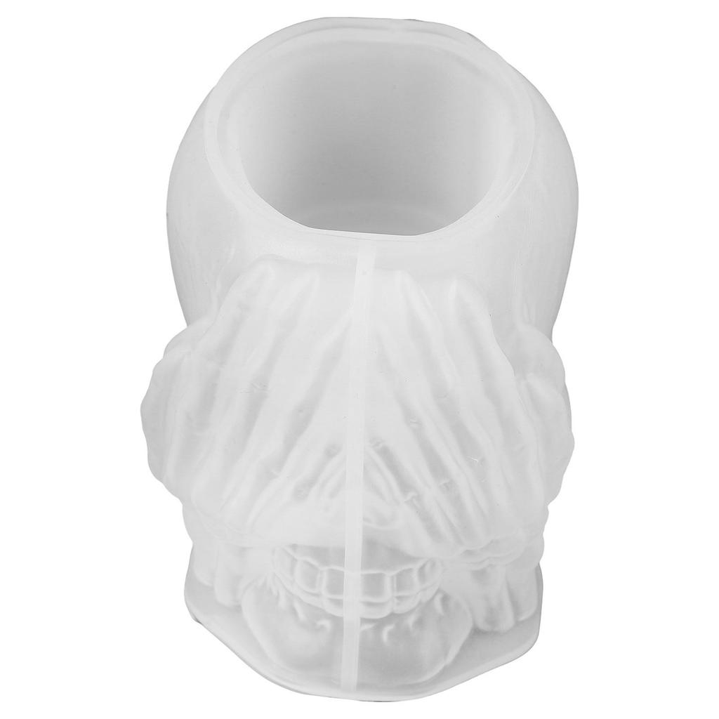 Halloween Skull Shaped Reusable Silicone Mold for DIY Holders Planters Pen Containers Home Decor Crafting Accessories