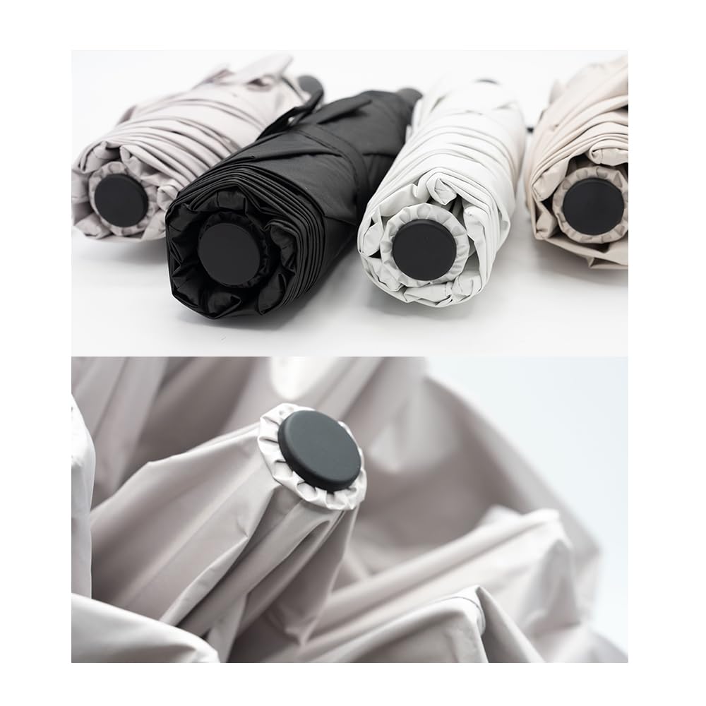 folding suitable for both sunny and rainy UV complete light UV sun k2 k3 Ivory One-touch umbrella, ultra-lightweight, days, protection, 100% blocking,