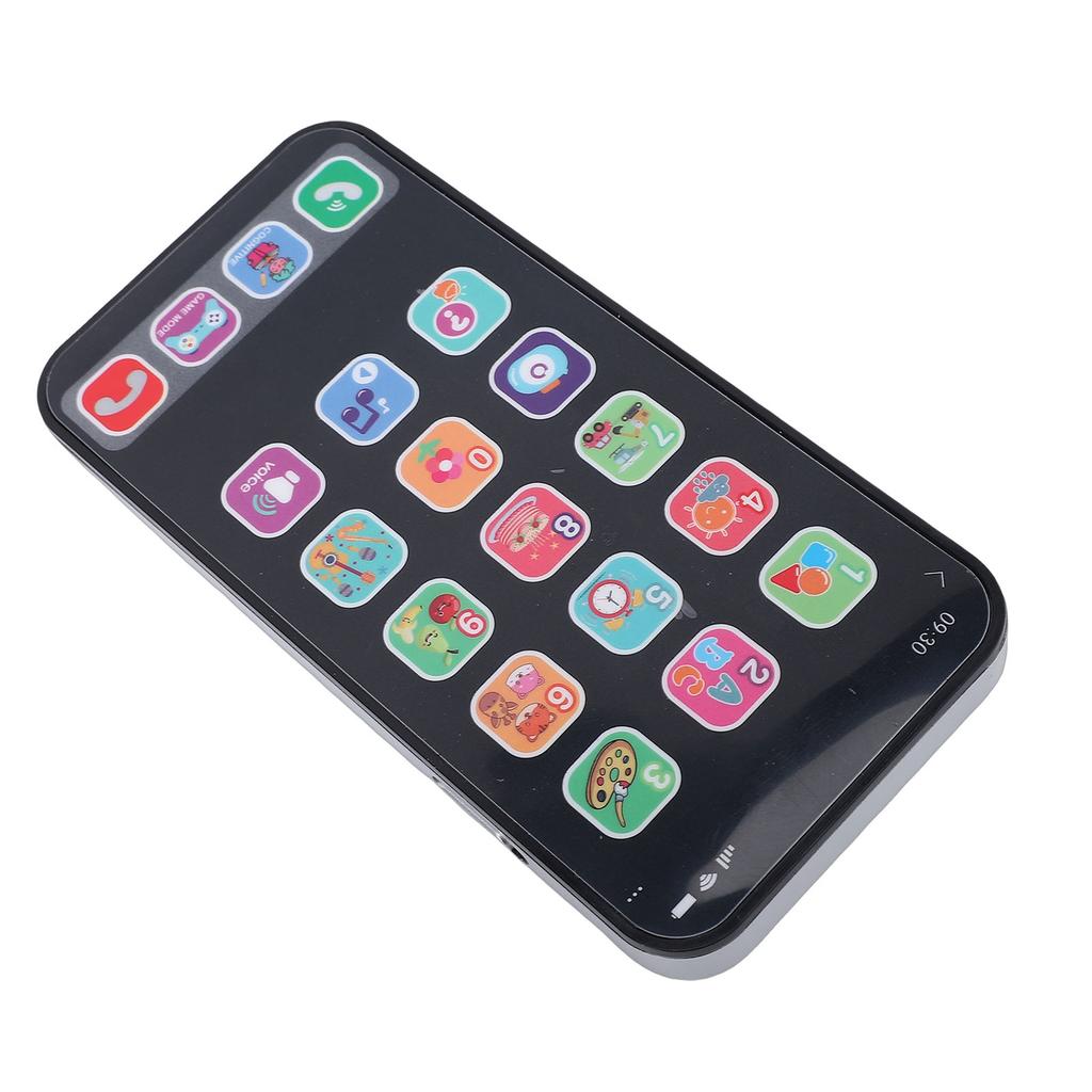 Baby Learning Play Cell Phone Touch Screen English Words Numbers Baby Toy Phone with Music Lights