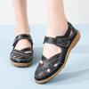 Large Size 35-46 Women's Sandals Hollow Hole Shoes Genuine Leather Beanie Shoes Mother Shoes Women's Single Shoes Nurse