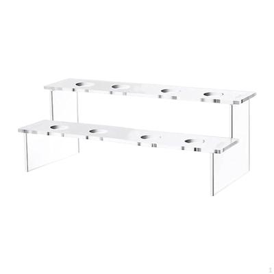 Acrylic Ice Cream Cone Display Stand Clear Cupcake Baking Rack Crisp Tube for