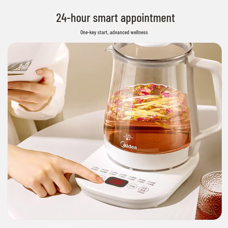 Midea 1.5L Smart Glass Health & Tea Kettle CN Plug (adapter Included)