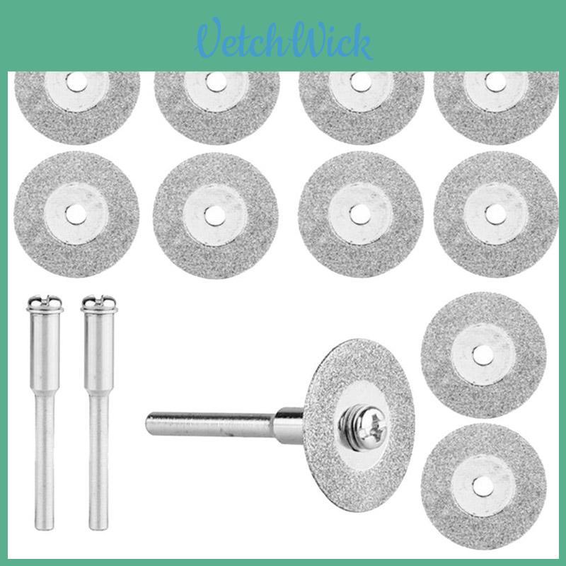 Precise Diamond Sawing Blades For Stone And Tile 22mm 10pcs+2 Rods 22g