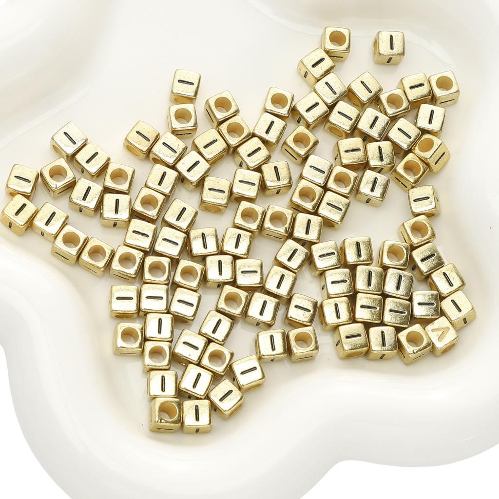 Mărgele Handmade Mărgele Acrilice Alfabet Mărgele Pătrate Mărgele Plate Mărgele Rotunde Handmade DIY Accesorii Bijuterii Mărgele Distanțiere Brățară Mărgele Înșirate Manual