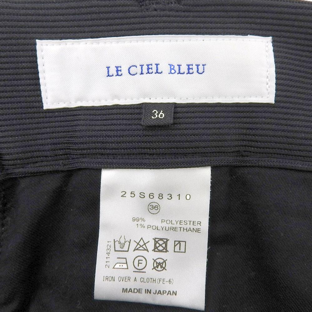 LE CIEL BLEU Beautiful Rib Jersey Zip Front Pants Bottoms Women's Black Size 36 25S68310 Bottoms 36 blackUsed