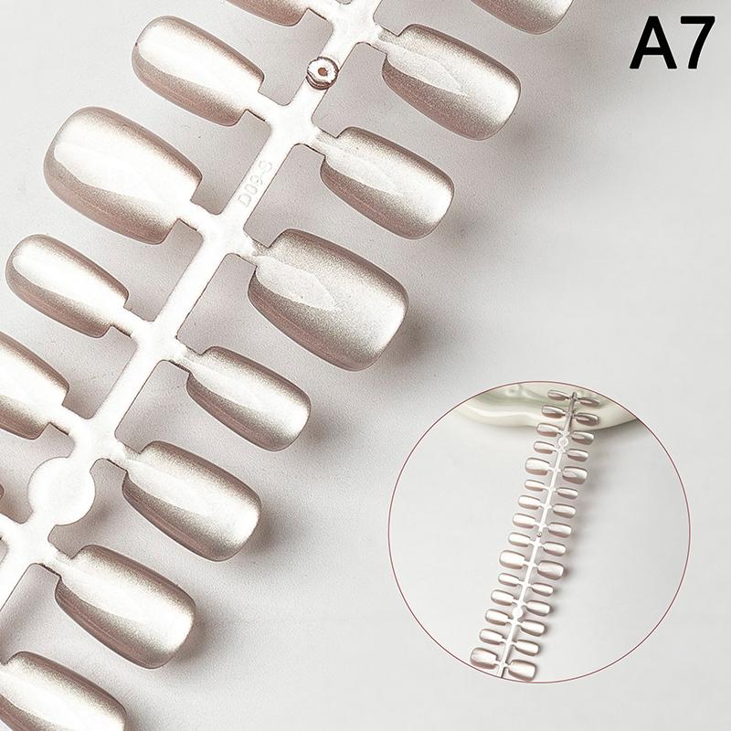 30Pcs Nails Handmade Gradient Cat'S Eye Press On Fake Nails Medium Short Nail Tips Popular Design Decoration Flower Full Cover