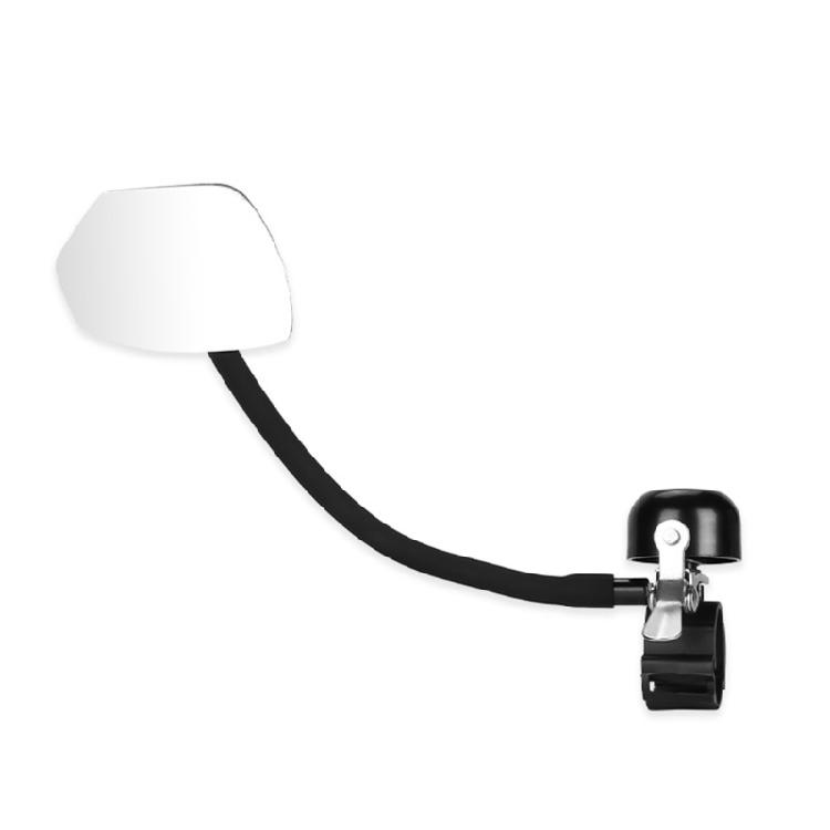 Universal Cycling Mirror Bells Compacts Bicycles Rearviews Safety Device With Bells Ergonomic Bike Handlebars Part