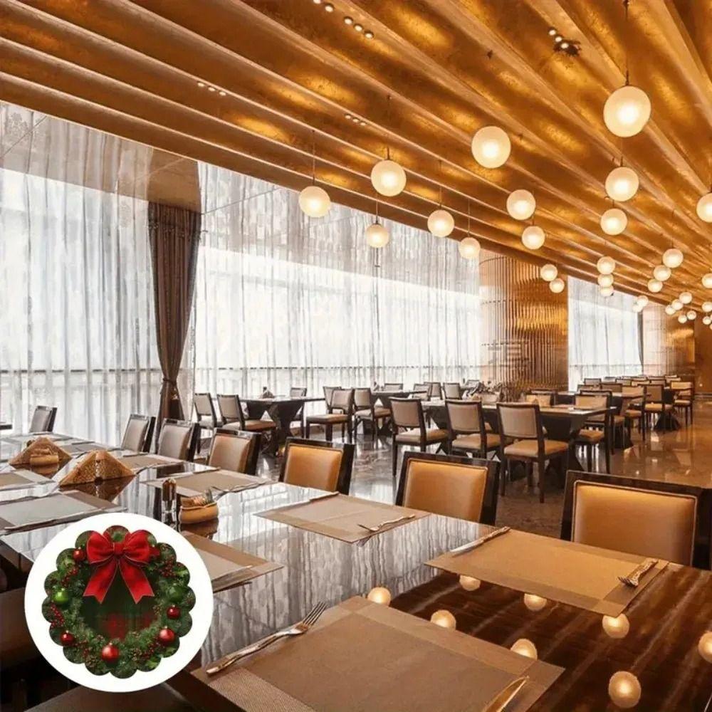 Non Slip Table Mats 38cm Christmas Decor Tablecloth Winter Dining Party Christmas Decor