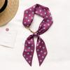 Women Narrow Long Scarf 190X4.5Cm Polka Dot Tie Bag Ribbon Headband Choker Streamer Lady Accessories