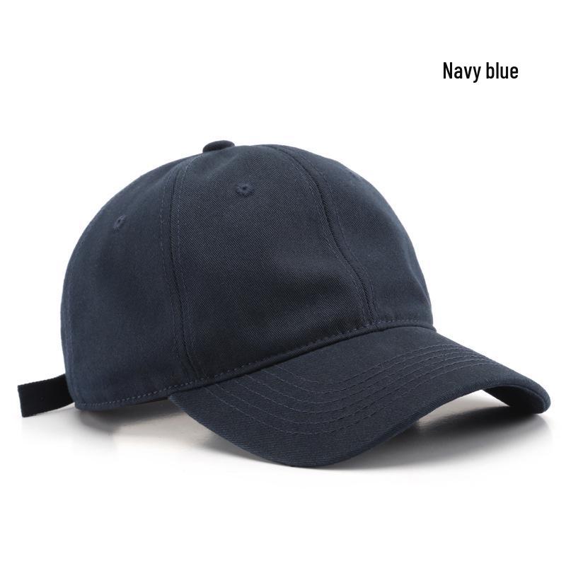 Custom Embroidered Light Color Baseball Cap with Duckbill and Deep Crown for Large Head Sizes