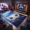 1PC Custom Name Soccer Ball Water Theme Floor Mat Ideal for Living Room, Game Rooms, Office, Bedroom,Floor Mat Playful Design