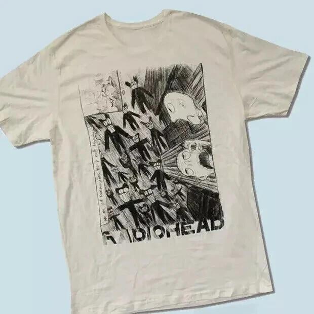 RADIOHEAD BAND SCRIBBLE 2000 White Retro Unisex T-Shirt S-5XL AHN02613 S