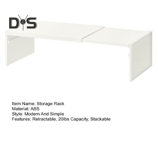 Retractable Storage Rack Plates Cutlery Seasonings Organization Kitchen Cabinets And Counter Layered Shelves Increase Space Space 20lbs Capacity