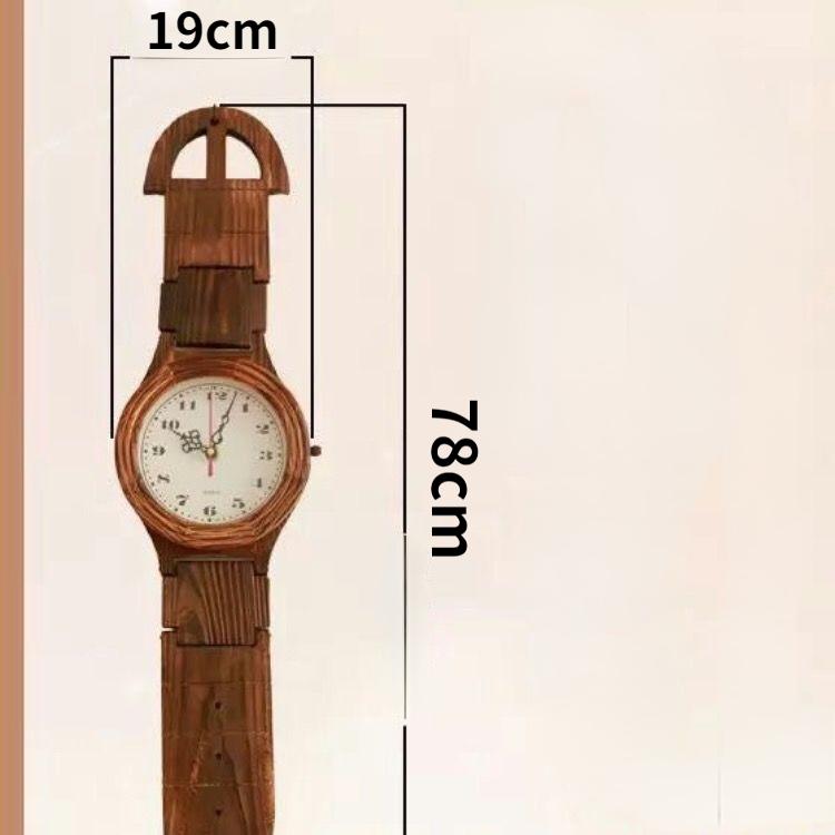 

Домашний декор Часы из цельного дерева Защита окружающей среды для дома Ремесло Украшение гостиной Ретро-часы Настенные часы