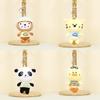 Adorable Plush Keychains Featuring Panda Tiger Monkey And Bunny For Cute Animal Lovers