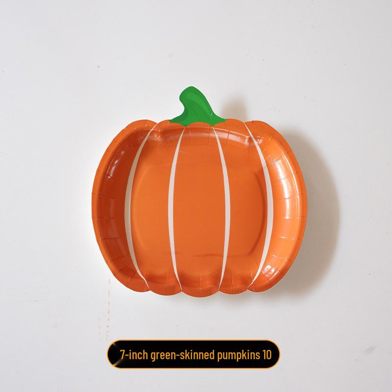Halloweenská dýňová lucerna Stolní dekorace & Jednorázové nádobí pro atmosféru místa