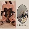 Sexy Underwear Purple Lace Suspenders Low Chest Thin Temptation Straps Bow Small Chest Big Gathering Women